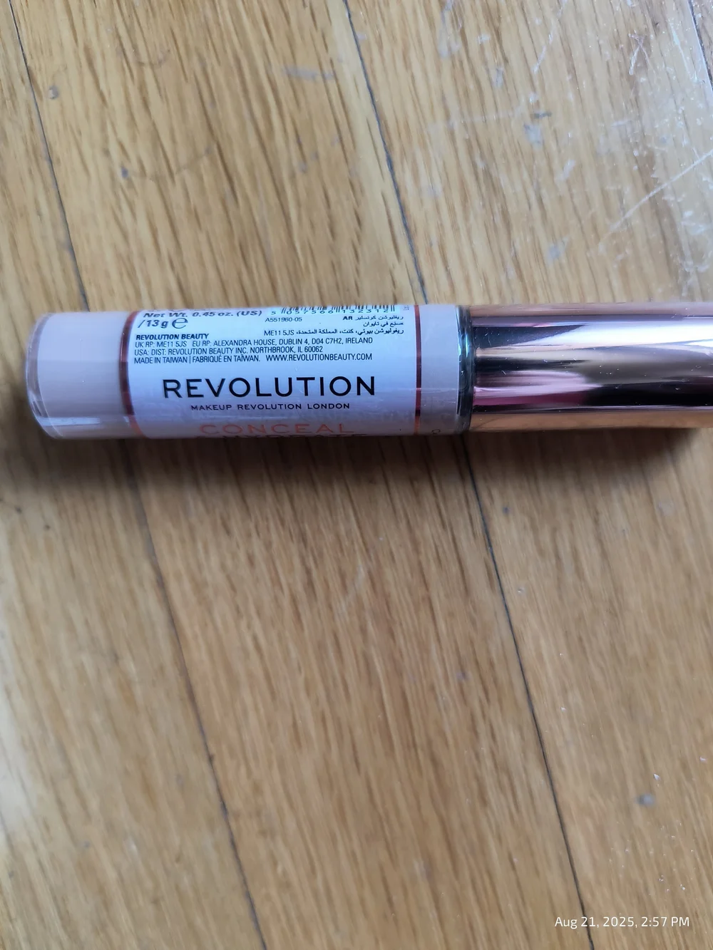 Revolution Conceal & Hydrate Concealer in Natural Beige (C4) Three Pack